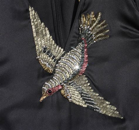 gucci giant bird dress